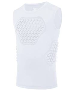 lot 12074 image: Roadbox Youth Baseball Chest Protector, Kids Softball Padded Compression Shirt, Rib Heart Sternum Guard for Football Lacrosse