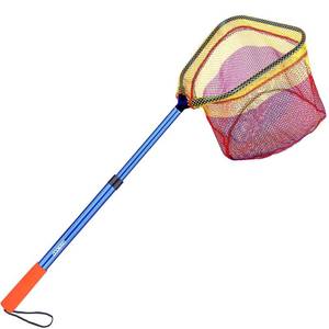 lot 12084 image: Kids Fishing Net, Telescoping Bait Net, Minnow Net, Butterfly Net - 11.4 Net Depth, Handle Extends to 30 for Easy Catch and Release (Blue-1pack)