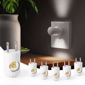 lot 12098 image: GEPLAD LED Night Light Plug-in Wall Outlet Light, 5000K Daylight,Ambient Lighting,Nightlight for Bedroom, Bathroom, Nursery, Hallway, Kitchen 6 Pack