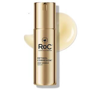 lot 12116 image: RoC Retinol Correxion Deep Wrinkle Retinol Face Serum with Ascorbic Acid, Anti-Aging Treatment for Fine Lines, Dark Spots, Post Acne Scars, 1 Oz (Packaging May Vary)