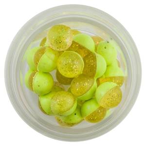 lot 12118 image: Berkley PowerBait Power Clear Eggs Floating Fishing Bait, Clear Gold-Chartreuse, Irresistible Scent & Flavor, Natural Presentation, Ideal for Trout, Steelhead, Salmon and More