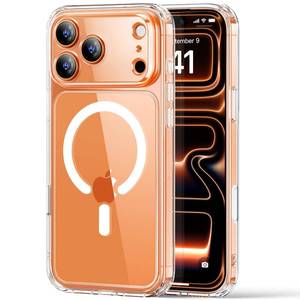 lot 12131 image: ESR for iPhone 17 Pro Case, Compatible with MagSafe, Shockproof Military-Grade Protection, Scratch-Resistant Back, Magnetic Phone Case for iPhone 17 Pro, Classic Hybrid Case, Clear
