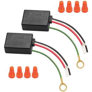 lot 12136 image: Touch Dimmer Switch 2 Pack, 3 Way Touch Control Modules, Replacement Sensor with 3 Levels Dimming Function, Desk Lamp Switch Repair Kits with Wire Caps, Fit Dimmable LED, Incandescent, Halogen Bulbs