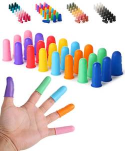 lot 12138 image: Mr. Pen- Hot Glue Gun Finger Protectors, 24 pcs, Silicone Thimble Finger Guard for Hot Glue