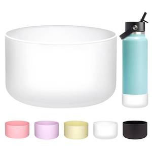 lot 12142 image: WK IEASON Protective Silicone Base Boot for Hydro Flask Wide Mouth Water Bottle, Anti-Slip Silicone Sleeve Cover Bumper for Hydro Water Bottle Accessories -3.56inch Bottom Diameter
