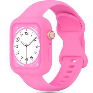lot 12372 image: Silicone Bands Bumper Case Compatible with Apple Watch Band 38mm 40mm 41mm 42mm 44mm 45mm 46mm 49mm Women Men, Sport Strap Protective Cover Wristband for iWatch Ultra Series 11 10 9 8 SE 7 6 5 4 3 2 1