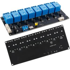 lot 14027 image: 16 Channel Relay Control Board Module with Blue Relays