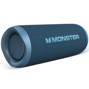lot 14413 image: Monster S620 Bluetooth Speaker, Wireless Portable Outdoor Bluetooth Speakers, 60W True Wireless Stereo IPX8 Waterproof, Dual PairingBluetooth 5.4 Built-in Mic, Perfect for Home, Blue