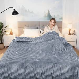 lot 14427 image: Electric Heated Blanket Twin Size 62x84 with Cozy Flannel, 6 Heat Settings & 10 Hours Auto Off, Soft & Cozy Warming Throw for Home, Office, or Bed, Machine Washable, Grey