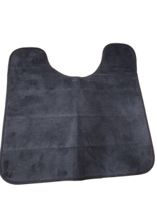 lot 14445 image: Black Toilet Contour Bath Mat 2pc Set