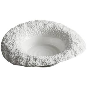 lot 16269 image: Cabilock Ceramic Pasta Serving Plate Rock Pattern for Pasta Salad Soup and More Dishwasher and Microwave Safe for Home Use and Entertaining