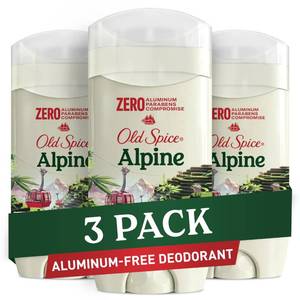 lot 16291 image: Old Spice Aluminum Free Deodorant for Men, 247 Lasting Freshness & Long Lasting Scent, 247 Sweat & Odor Protection, Deep Sea Scent of Ocean Waters 3.0 oz (Pack of 3) actual item varies from stock photo