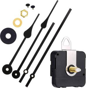 lot 16310 image: Hicarer Clock Movement Mechanism High Torque Long Shaft Clock Replacement Wall Mechanism Hands Quartzs DIY Repair Parts Motor Replacement with 2 Pairs of Hands
