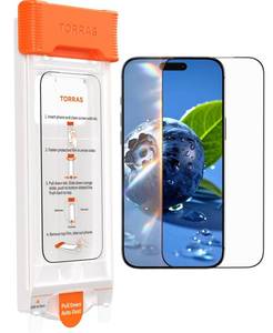 lot 16325 image: TORRAS OrigArmor for iPhone 17 Pro Max Screen Protector 100% Anti Reflection3D Full Coverage Fit Military-Grade Shatterproof 9H Tempered Glass Anti-Scratch Screen Protector 17 ProMax 6.9 1-Pack