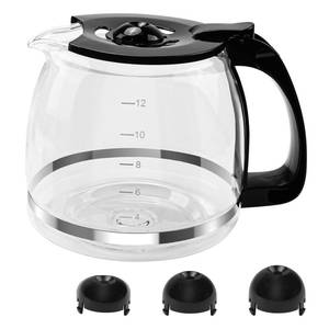 lot 19344 image: Coffee Machine Replacement for Hamilton Beach 12 Cup Glass Carafe-With Head Three Different Height Size 4990204 Coffee Maker 49915 49905 49317 49467 49611 49934 46290 46299 46293 43874 49630 49615