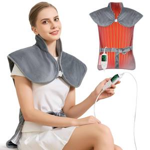 lot 19345 image: Mothers Day Gifts & Birthday Gifts for Wife Women Men Mom, Electric Weighted Pad for Neck Back Shoulder Pain Relief, 25x37 Large Full Body Heating Pad for Menstrual Cramps - 5 Heat LevelsSnug Fit