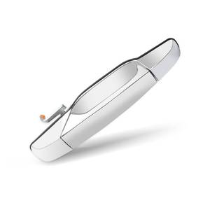 lot 19386 image: Exterior Chrome Door Handle Front Right Passenger Side Compatible with 2007-2014 Chevy Silverado Suburban Avalanche Tahoe, GMC Sierra Yukon, Cadillac Escalade Replaces 15915150, 20954811, 22738722