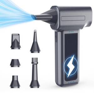lot 20005 image: Compressed Air Duster, 300000RPM Super Power Electric Air Duster, Cordless Mini Dust Blower Stepless Wind Speed Adjustable Canned Air for Computer, Keyboard, Outdoor, House and Car