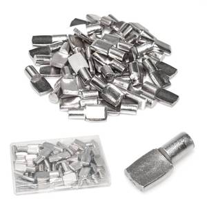 lot 20018 image: Benkyo 7mm Shelf Pins Cabinet Shelf Pegs 7mm Metal Shelf Pegs for Shelves Shelf Holders Pegs Shelf Support Pegs ��50 Piece��