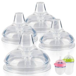 lot 20076 image: Sippy Spout Nipples for Comotomo Baby Bottles,100% Soft Silicone Sippy Cup Nipples,Variable Flow Conversion Nipple,6 Months,4 Count