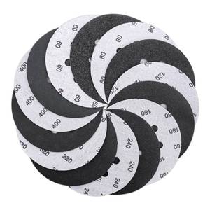 lot 20080 image: 70 Pieces 5 Inch Wet Dry Sanding Discs, VIBRATITE 8 Holes Hook and Loop Sandpaper 6080120180240320400 Assortment Grits for Orbital Sander Automotive Wood Metal Plastic Sanding Polishing