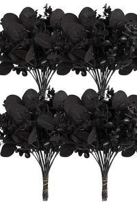 lot 6412 image: ZeKonan 40 Piece Eucalyptus Stems Flower Arrangement Black Leaf