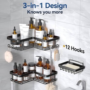 lot 6423 image: YASONIC Bathroom Shower Caddy Model YS-K-403