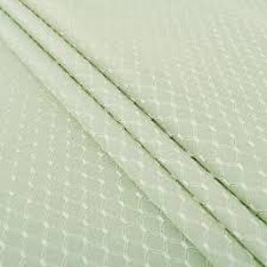 lot 12022 image: JUCFHY Fabric Tablecloth - Light Green Geometric Pattern