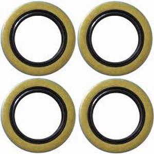 lot 12045 image: 10 Pc Tralier Axel Hub Wheel Grease Seals 1.719 I.D x 2.565