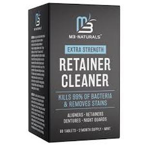 lot 12062 image: M3 Naturals Retainer Cleaner Tablets 60 Count
