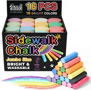 lot 14433 image: 16 Piece Jumbo Sidewalk Chalk Set