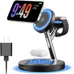 lot 18201 image: 3-in-1 Magnetic Wireless Charger Station for iPhone