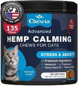 lot 20060 image: Chewia Hemp Calming Soft Chews for Cats