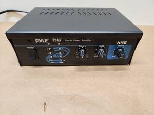 lot 19 image: Pyle PCA3 Stereo Power Amplifier 2x75W