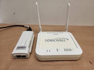 lot 36 image: SonicWall TZ 100 Wireless Security Appliance with Power Adapter
