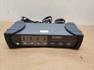 lot 50 image: Cables To Go 4-Port USB KVM Switch Model 35555 with Cables