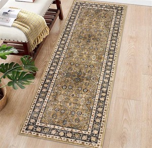 lot 211474 image: Garvee Washable Runner Rug Yellow 2x6 Non-Slip Low Pile Vintage Kitchen Rug
