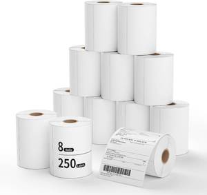 lot 311387 image: Methdic 4x6 Direct Thermal Shipping Labels for UPS USPS 2000 Labels(8 Rolls)