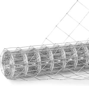 lot 311393 image: Retails for $108 Fencer Wire Welded Wire Fence 12.5 Gauge, Galvanized Welded Fence Wire Roll, Mesh Size 4-Inch x 4-Inch, Hog Wire Fencing Cage, Multiple Use for Home Improvement & Animals Enclosure (5ft. x 50ft.)