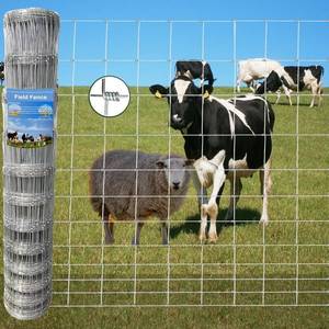 lot 411333 image: Retails for $130 Farm Fence 6ft x 100ft Heavy Zinc Coating Field Wire Fencing, Galvanized Livestock Deer,Goat Fence,Hog Wire Fencing Used to Yard and Garden