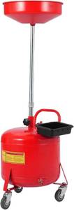 lot 411345 image: Garvee 8 Gallon Waste Oil Drain Tank, Portable Oil Drain Container, Air Operated Drainer, Fluid Fuel Transfer Drainage, Adjustable Funnel Height with Wheel &15 Premium Bowl and a Toolbox