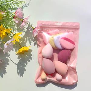 lot 411361 image: 11 PCS Beauty Blender Powder Puff Set Pink Dopamine Color Both Wet and Dry for Makeup
