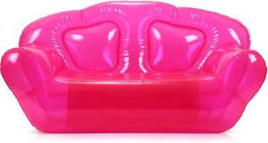 lot 411363 image: Kigley Inflatable Chair Blow Up Couches Transparent Inflatable Sofa Seat Yard Patio Portable Air Couch Furniture for Outdoor Indoor Camping Beach Room(Double Seat,Pink)