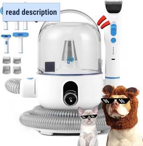 lot 111629 image: Pet Grooming Vacuum Kit,2L Ultra-Quiet, High Power, 5-in-1 Grooming Tools for Dogs, Cats & Small Animals