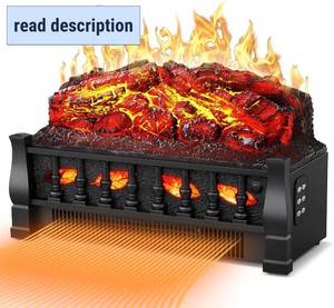 lot 411366 image: ZAFRO 21 Electric Fireplace Insert   Realistic 3D Flame, 750W1500W Heat, Remote Control, Timer & Safe Overheat Protection for Home or Office