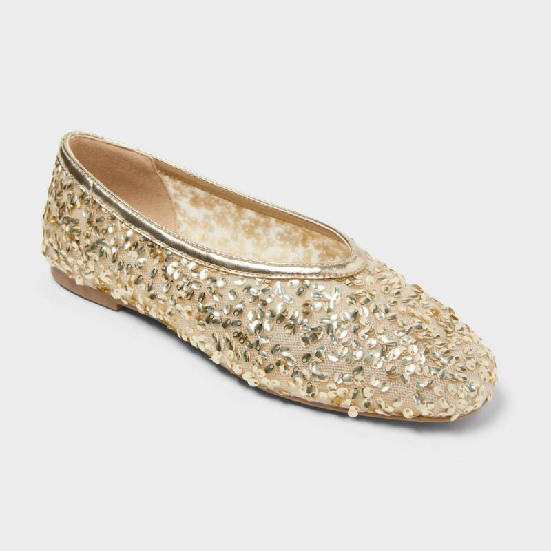lot 67538 image: Womens Sammie Shoes with Memory Foam Insole - A New Day Champagne 8 - Retail $45