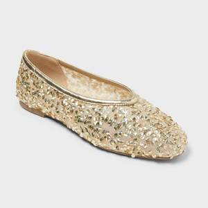 lot 12941 image: Womens Sammie Shoes with Memory Foam Insole - A New Day Champagne 8.5