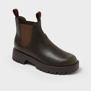 lot 12944 image: Womens Zora Ankle Chelsea Boots - Universal Thread Brown 11
