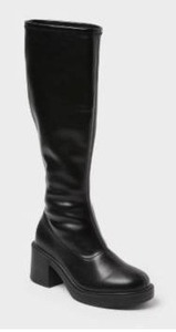 lot 12979 image: Wild Fable Womens Knee High Black Boots, 7.5