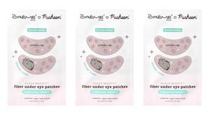 lot 4137 image: The Cr me Shop X PUSHEEN KLEAN Fiber Eye Patches, Vit C, 3 Pairs